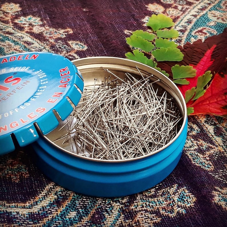 Iris Super Fine Silk Pins 500 count size 20 nickel plated Etsy