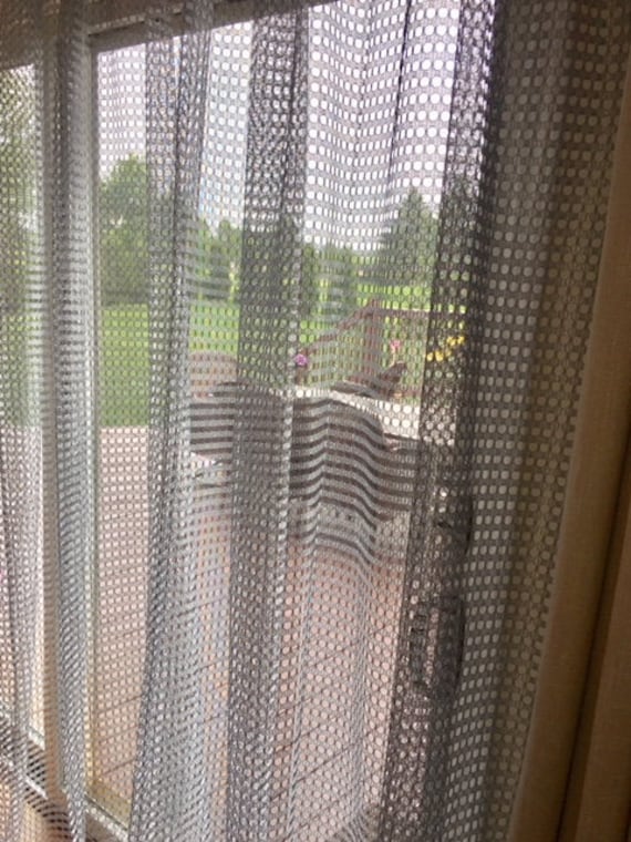 Ikiriska Extra Long Sheer Voile Curtains - Custom Length (10-24 Ft) For High Ceiling & 2-Story Windows, 2 Panels