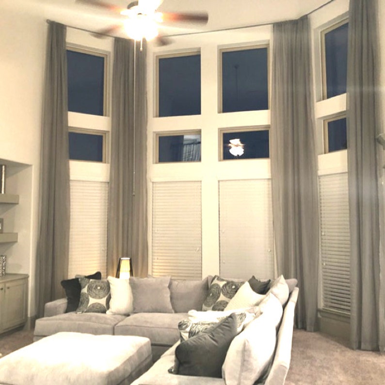 2 Extra Long Sheer Curtains For High Ceiling 10 16 17 18 24 2 Extra Long Sheer Curtains For High Ceiling 10 16 17 18 24 Image 0