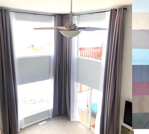 Extra Long Blackout Curtain Wide Drape With Grommet Top Etsy