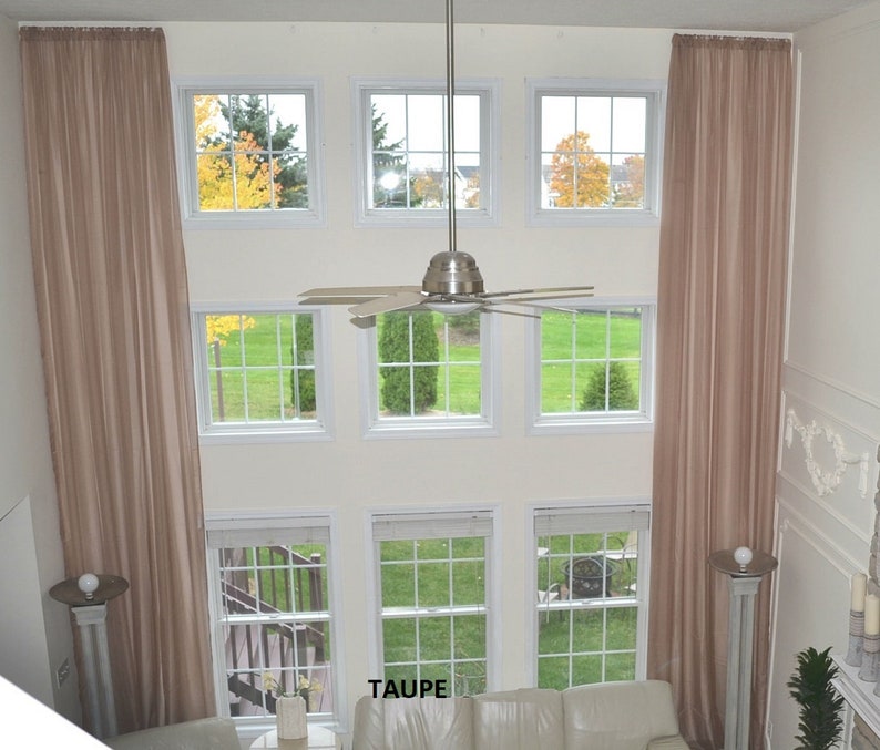 2 extra long sheer curtains for high ceiling 10 16 17 18
