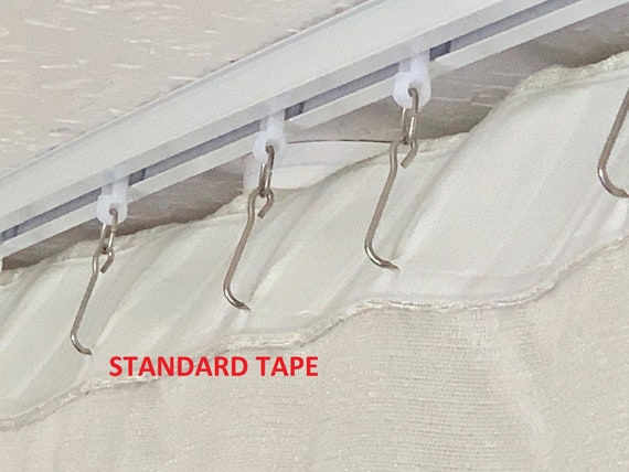 Add Curtain Tape With Hooks For Ceiling Track System Or Rods With Curtain Rings Tape Will Be Attached To The Curtain