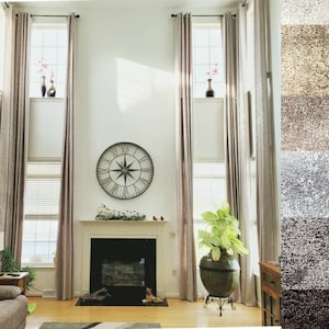 Extra long marble velvet 8 10 12 14 16 17, 18, 20 , 24 ft  Custom made drapes . 2 story high ceiling. Ikiriska