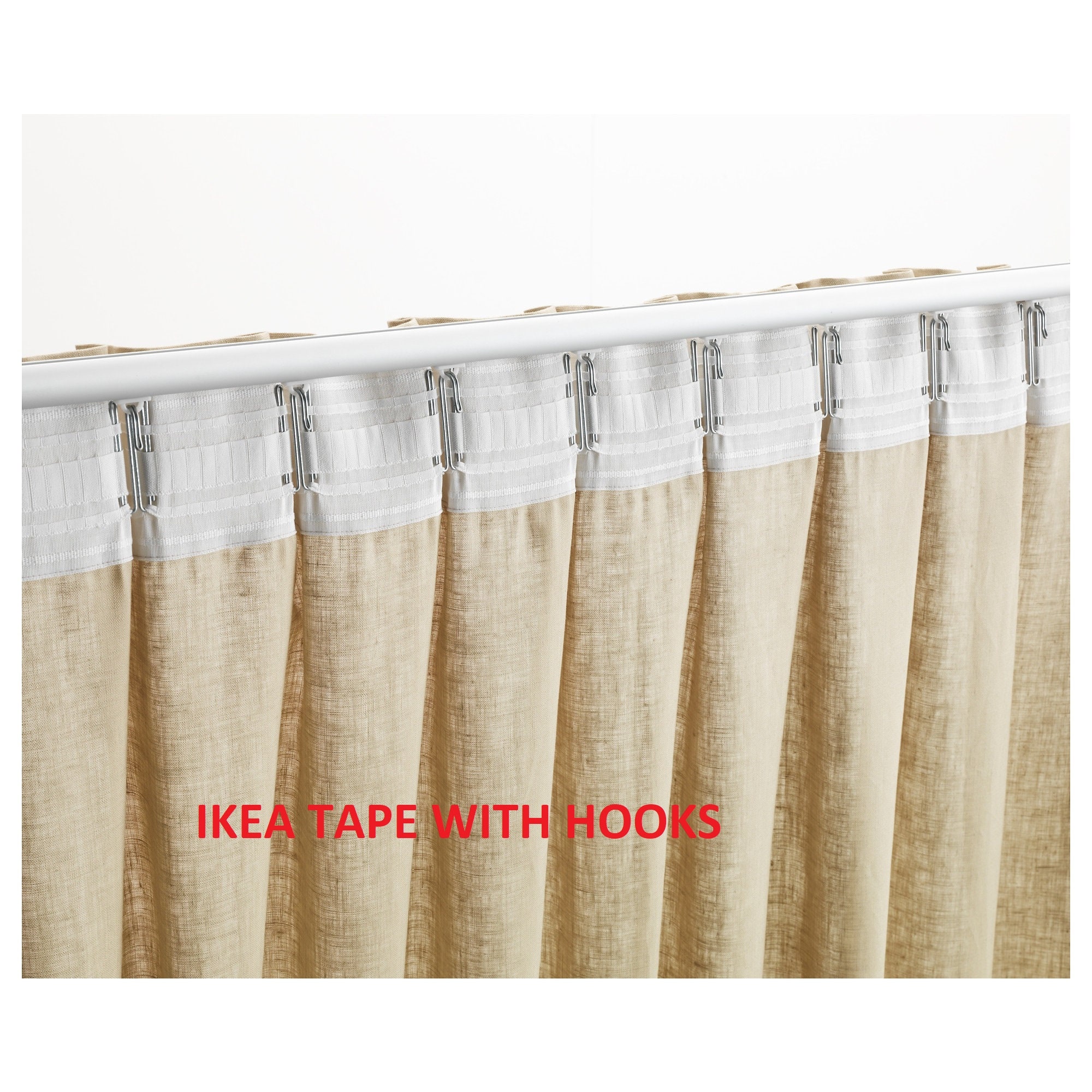 IKEA SYRIG Curtain Ring + Clip/Hook - Nickel Plated Curtain Accessories |  Digital Shoppy — digitalshoppy.in