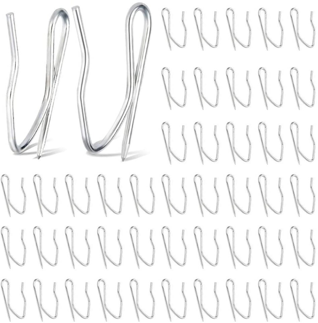 Drapery Pins 50 Pack and 100 Pack Heavy Duty Drapery Pleat Pins, Hooks for Curtains. Etsy
