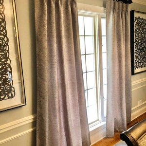 Add pinch pleats top to our custom made curtains Euro , double/ french, triple, inverted or single / finger pleats. Curtains not included image 10