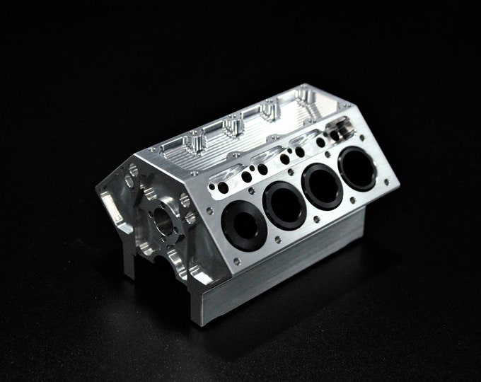 V8 Pen Holder No Side Engraving, Brushed Finish, CNC Machined V8 Engine Block Pen Holder Etsy