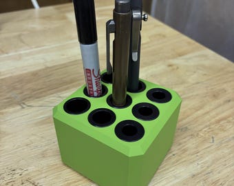 Portapenne in alluminio Cerakoted 3x3 verde zombi
