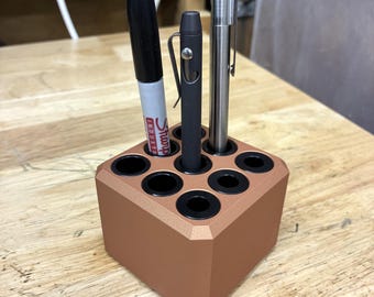 Copper Cerakoted 3x3 Aluminum Pen Holder