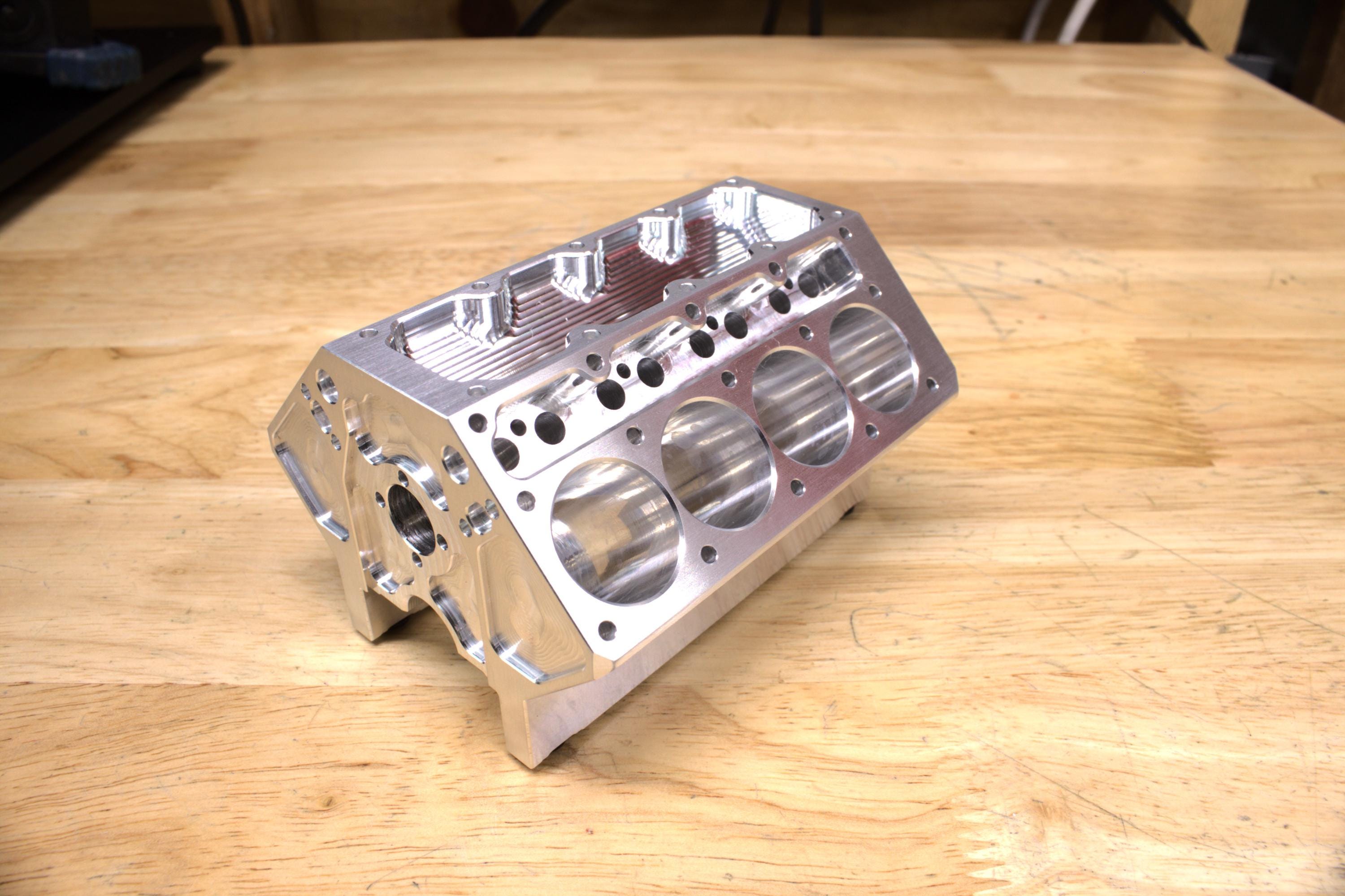 Desktop Motor Desktop CNC Machined Aluminum V8 Engine Block - Etsy