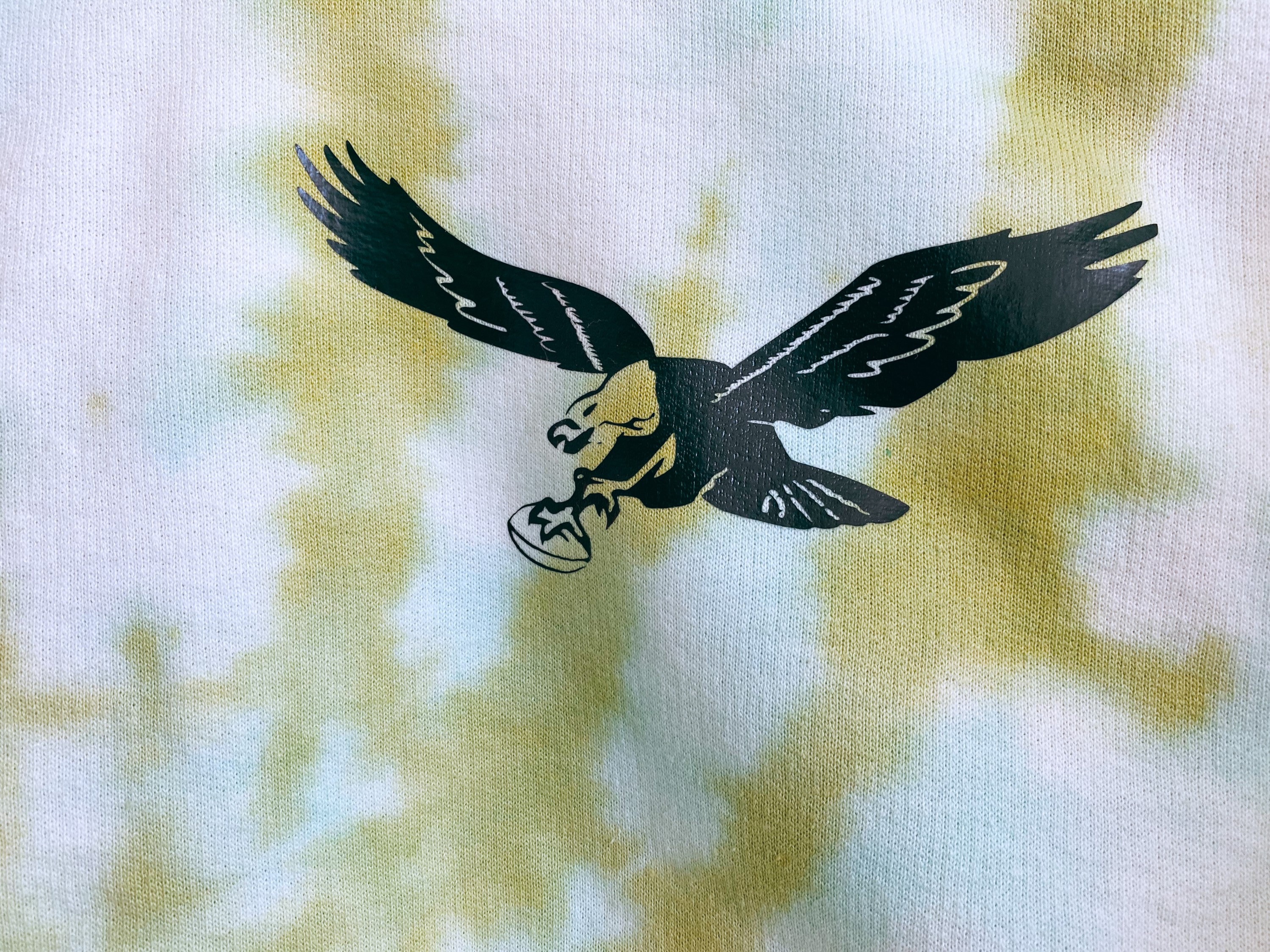 Philadelphia Eagles Tie Dye Crewneck Sweatshirt Etsy
