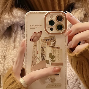 Retro Abstract Collage Art Phone Case iPhone 15 14 13 12 11 Pro Max case Cute iPhone 15 14 13 12 11 case iPhone XR X XS Max SE 7 8 Plus Case