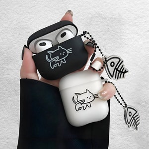 For AirPods Pro 2, Cute Grunge Aesthetic Cat Lovers Matte Case for AirPods Pro 2 AirPods 3 AirPod 1 2 Case AirPods Pro Case Cute AirPod Case