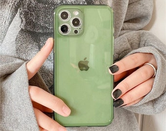 Retro Green iPhone Case iPhone 15 Pro Max 14 Pro 13 12 Mini 11 Case iPhone 14 13 12 11 Pro Case Cute iPhone XS Max XR X 7 8 Plus SE Case