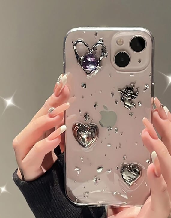 Red Hearts Cute Phone Case for iPhone 14, 13, 12, 11 Pro Max, 14 Plus, X,  XR, XS Max, 7, 8 Plus - Fashionable Cover