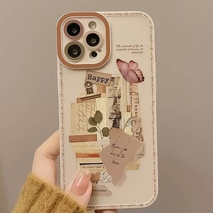 Retro Abstract Collage Art Phone Case iPhone 15 14 13 12 11 Pro Max case Cute iPhone 15 14 13 12 11 case iPhone XR X XS Max SE 7 8 Plus Case image 4