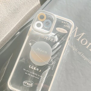 Retro Sunset Moon Aesthetic Protective Case iPhone 13 12 11 - Etsy