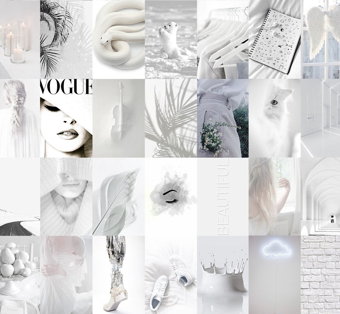 WALL COLLAGE KIT White Wall Collage Kit Neutral Wall Etsy UK