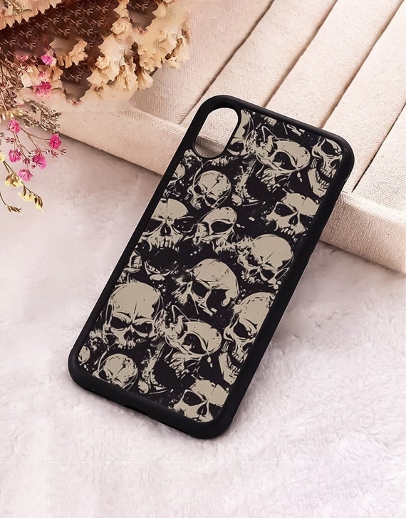 Dark Grunge Gothic Aesthetic Skull iPhone Case iPhone 15 14 13 12