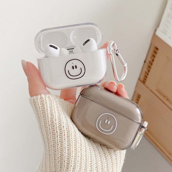 Cute Smile Aesthetic Airpods Pro 2 Case Airpods 3 Case Kawaii Earphone Case  for Airpods Pro 3rd 1 2, Airpods Pro Case Cute AirPod Pro 2 Case 