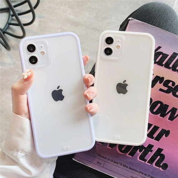 Cute Simple Color Aesthetic Phone Case Iphone 13 12 11 Pro Max Etsy Uk