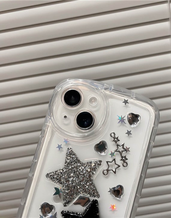 For iPhone 15 Pro Max 14 13 12 11 XR X Bling Glitter Cute Case