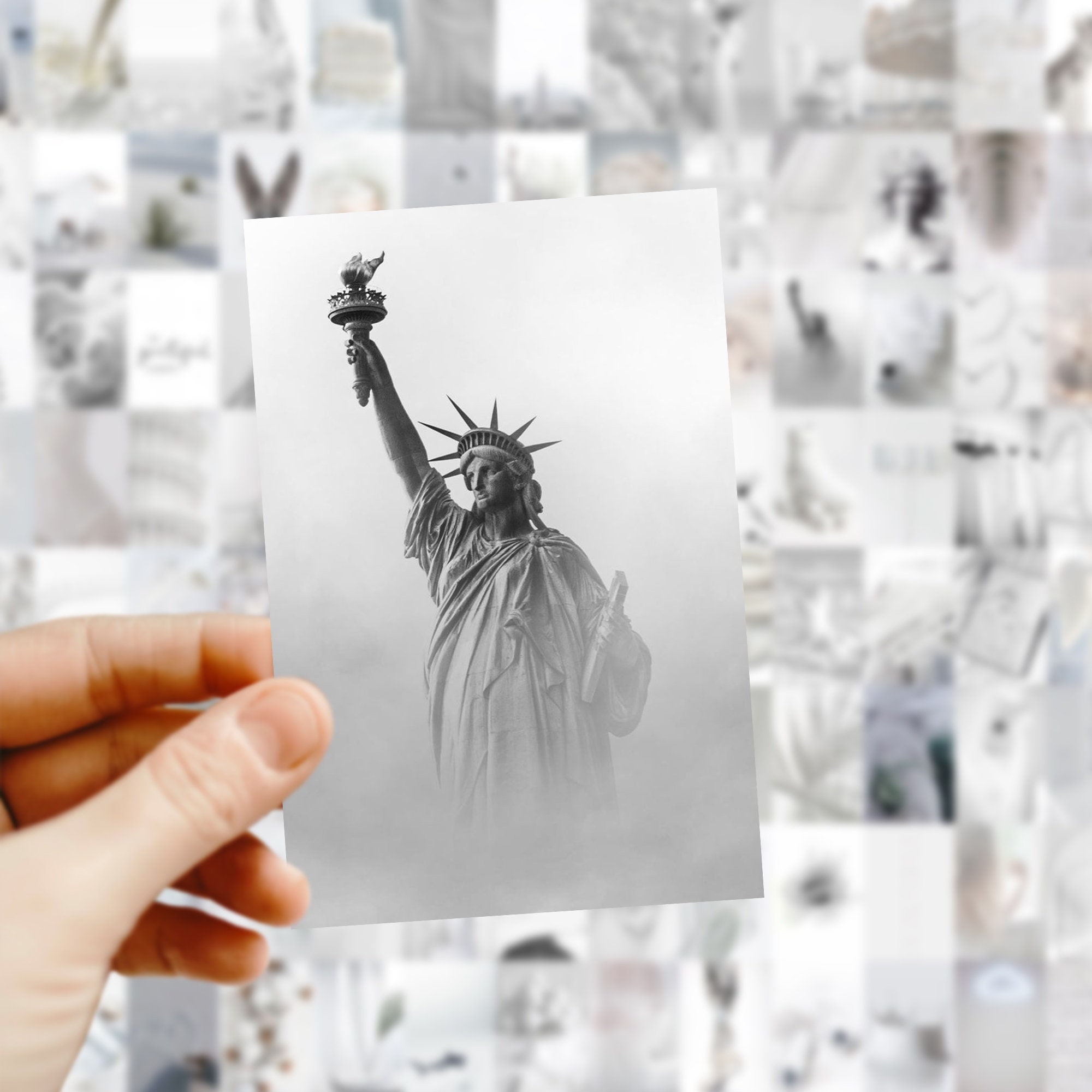 WALL COLLAGE KIT White Wall Collage Kit Neutral Wall Etsy Canada