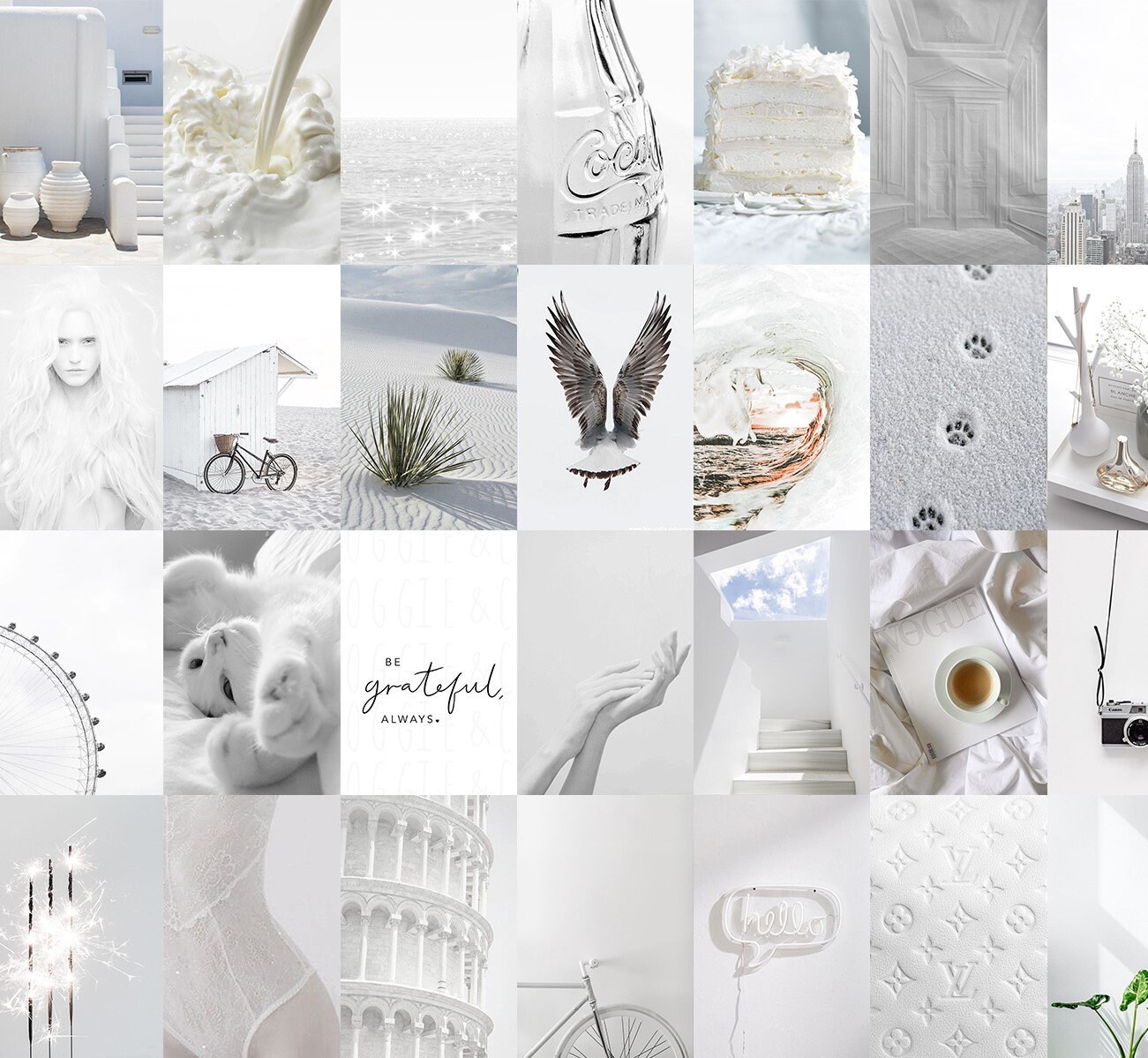 WALL COLLAGE KIT White Wall Collage Kit Neutral Wall Etsy Canada