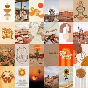 Dreamy Desert Wall Collage Kit digital Download, Boho Aesthetic Wall ...