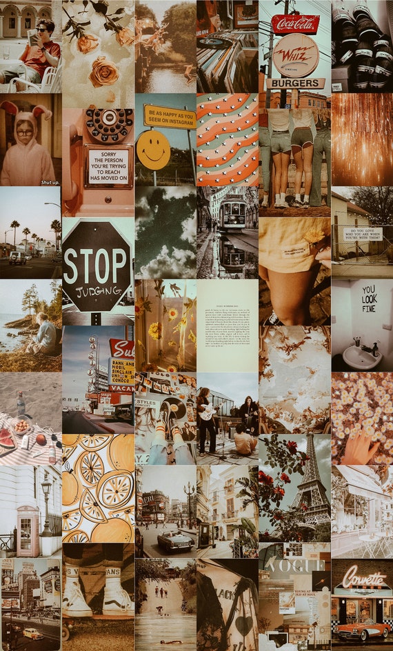 Dreamy Vintage Wall Collage Kit Photo Wall Collage Aesthetic Etsy