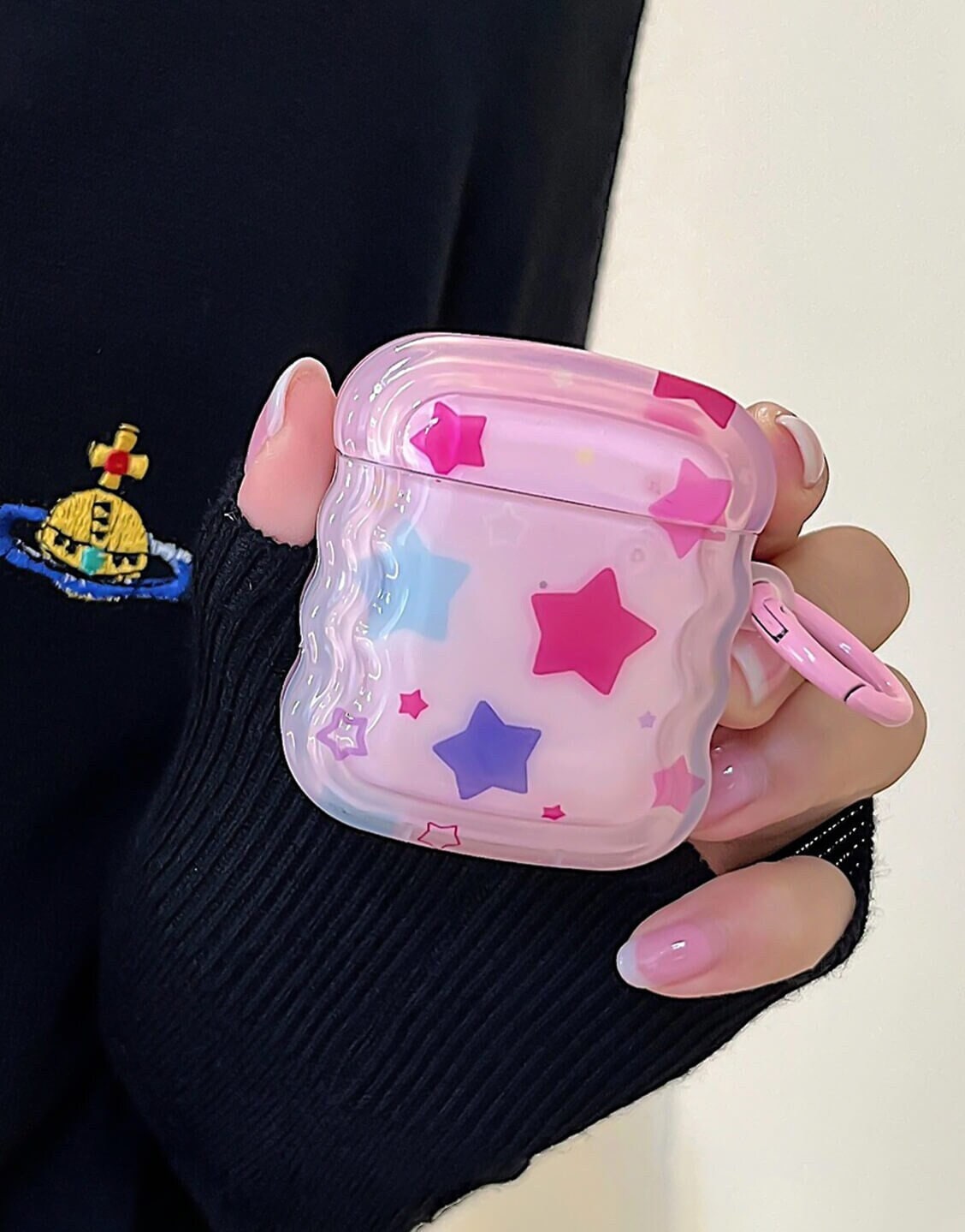 Aesthetic Y2k Pink Star Case for Airpods 2 Pro 3 Airpods Pro