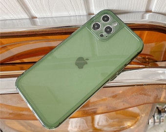 Retro Green Solid Color Iphone 13 12 11 Pro Max Case Iphone 13 Etsy Denmark