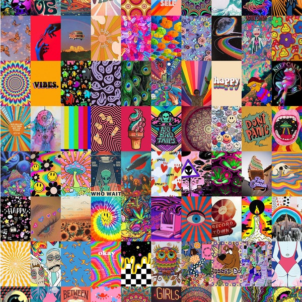 Trippy Wall Decor Etsy