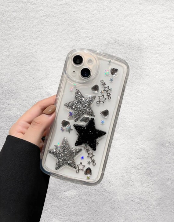 Y2k Heart Phone Case for 15 14 13 12 11 Pro XS Max X XR Glitter Soft Case  iPhone 15 14 13 12 11 Case Cute Phone Case Aesthetic Kawaii Case 