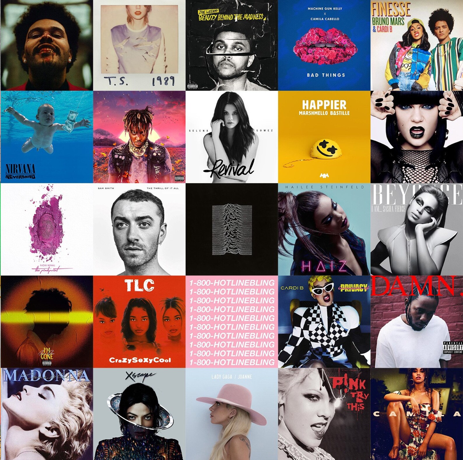 Album Cover Wall Collage Kit digital Download Music Wall Etsy