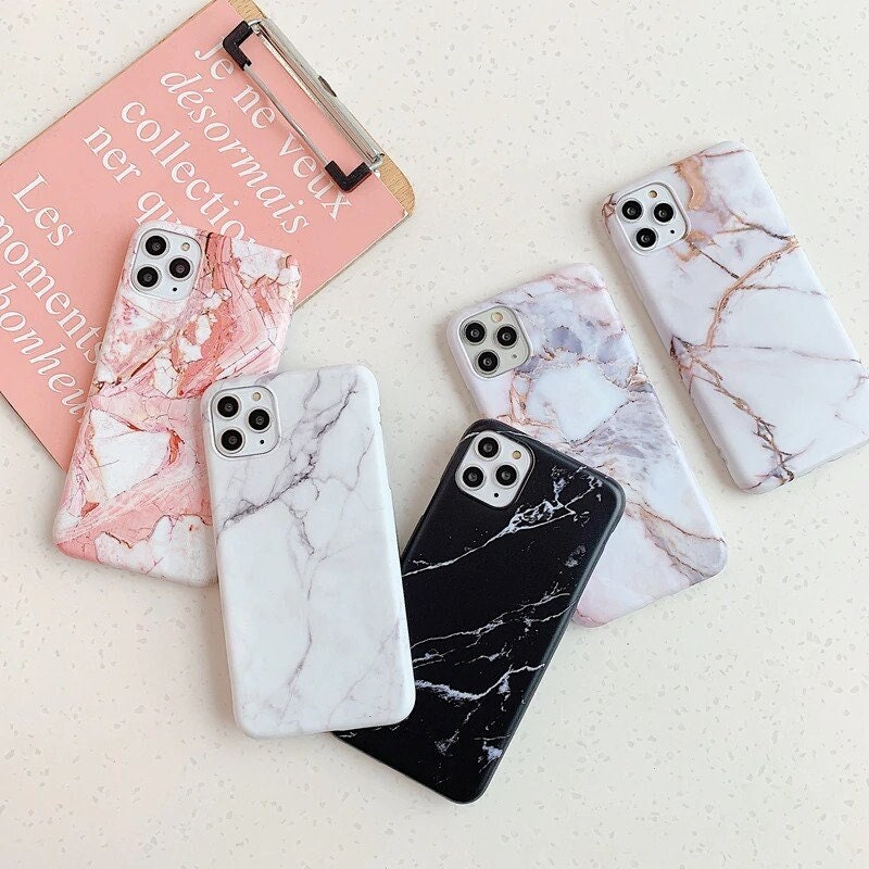 Classic Marble Matte Aesthetic Iphone 13 12 11 Pro Max Case Etsy India