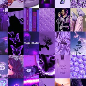 PURPLE WALL COLLAGE Wall Collage Kit Photo Wall Collage - Etsy