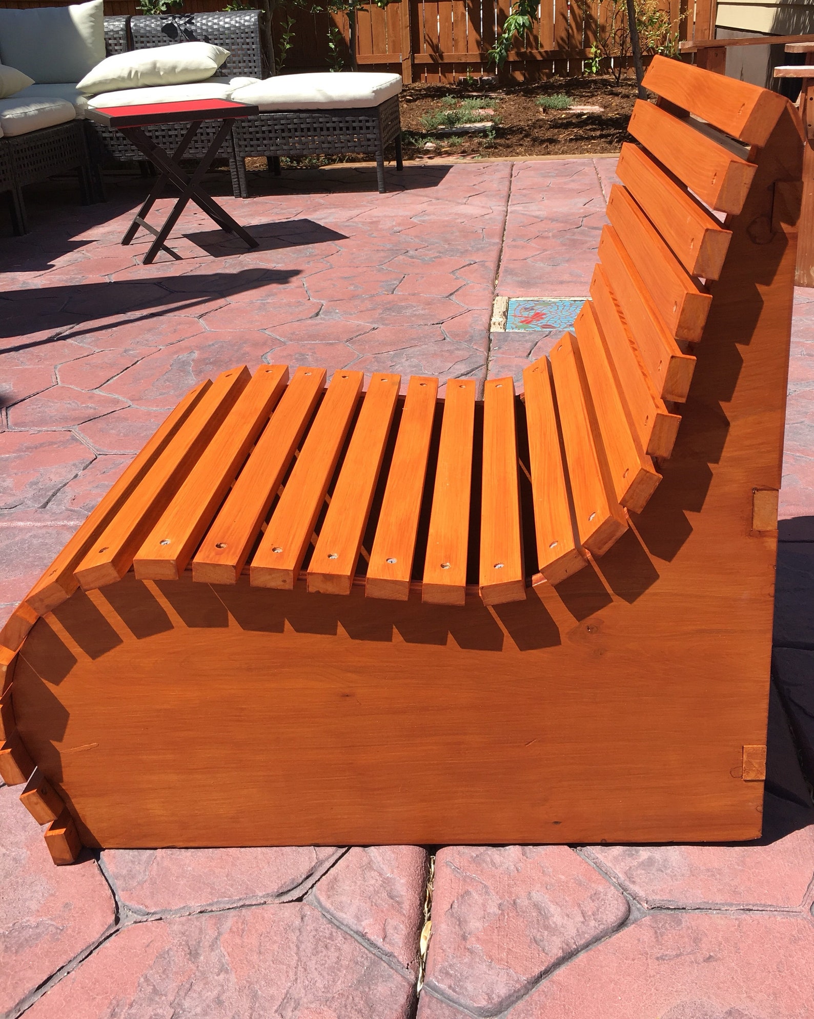 Wooden Patio Chair Etsy
