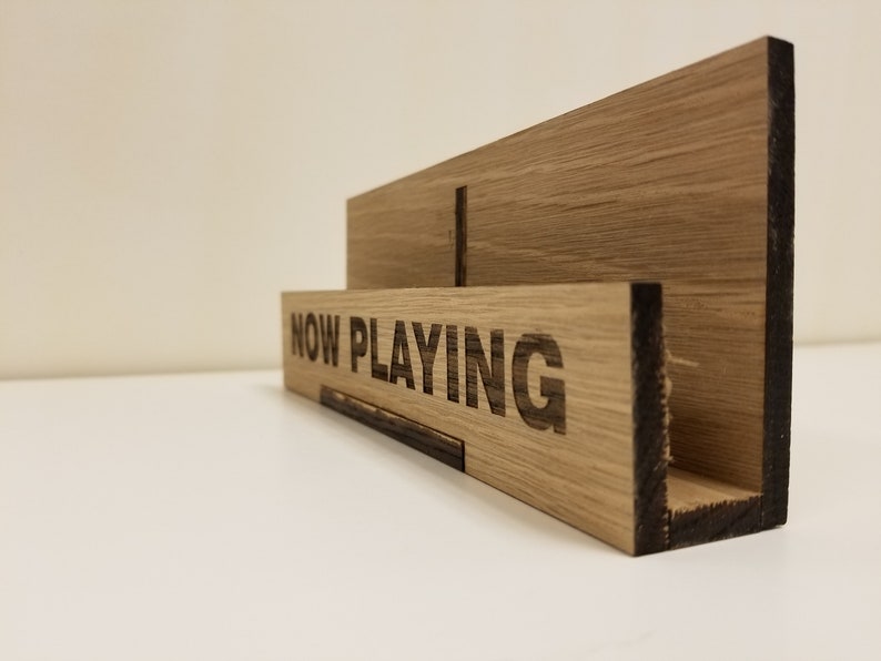 Now Playing Display Stand Vinyl Record Table Top Display Etsy