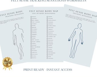 Schede di lavoro sulla terapia somatica per il disturbo da stress post-traumatico: sensazioni percepite e mappatura del corpo (PDF)