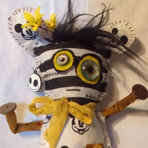 Dumpzster doll,fun,rag doll, recycle,hand made