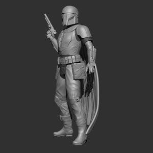3D Printable custom Mandalorian figure image 7