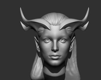 Coiffe imprimable en 3D inspirée de Keyleth