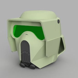 3D printable, wearable helmet inspired by the Clone Scout