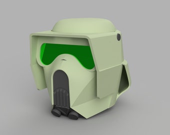 3D printable, wearable helmet inspired by the Clone Scout