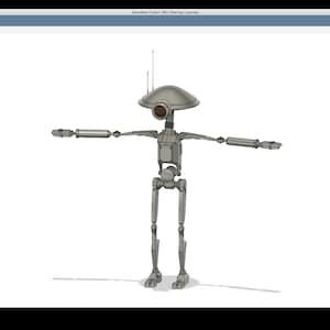 ピットドロイドにインスパイアされた3Dプリント可能なファイル