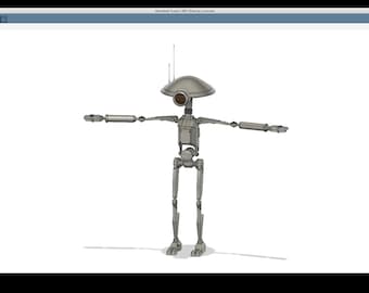 3D Printable files inspired by the Pit Droid