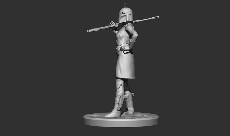 3D Printable custom Mandalorian figure image 3