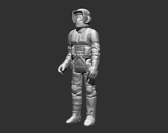 Figurine grandeur nature imprimable en 3D inspirée du Biker Scout vintage