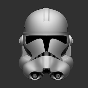 3D printable helmet inspired Phase II Clone Troopers